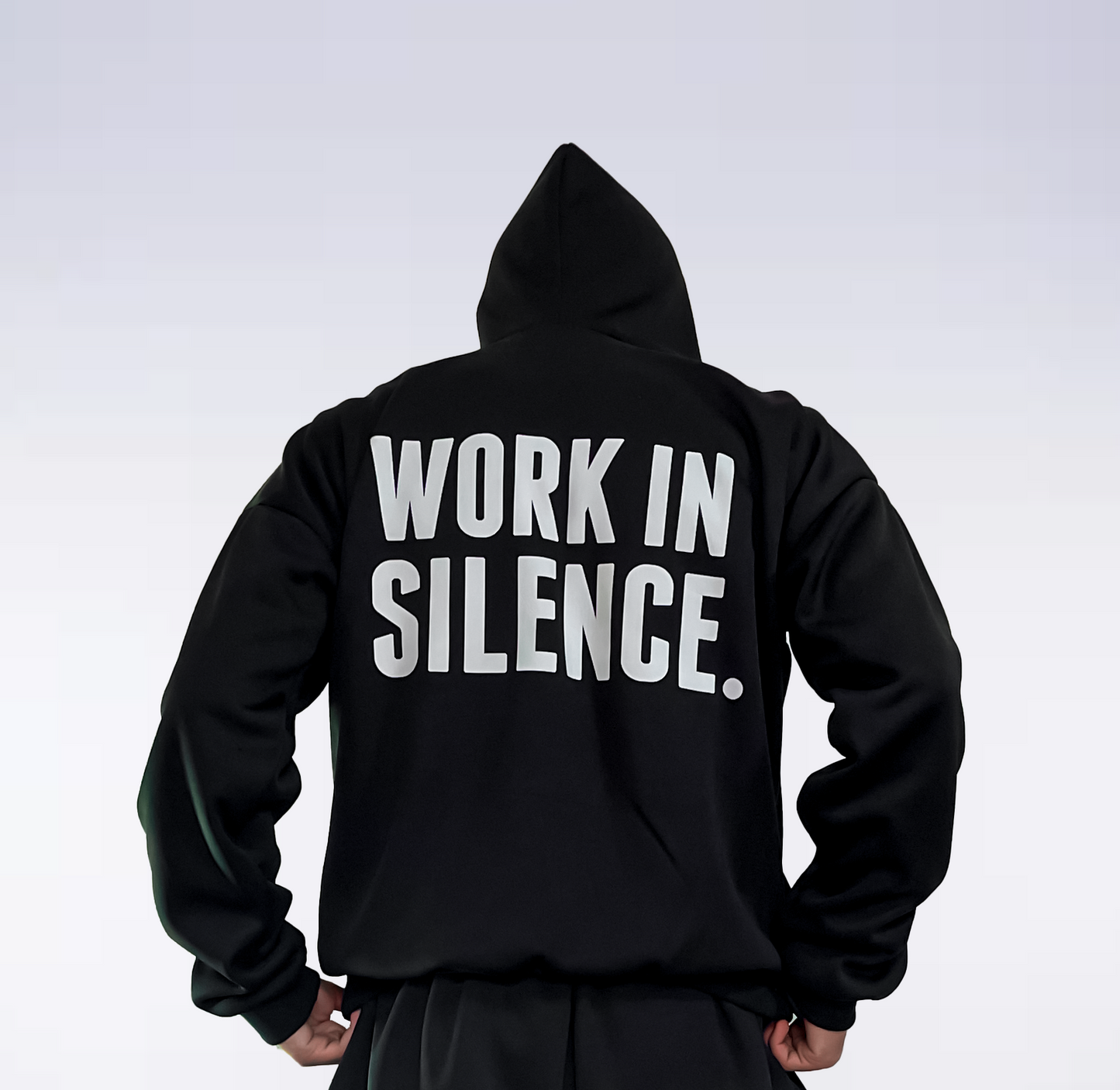 WORK IN SILENCE Oversized Hoodie