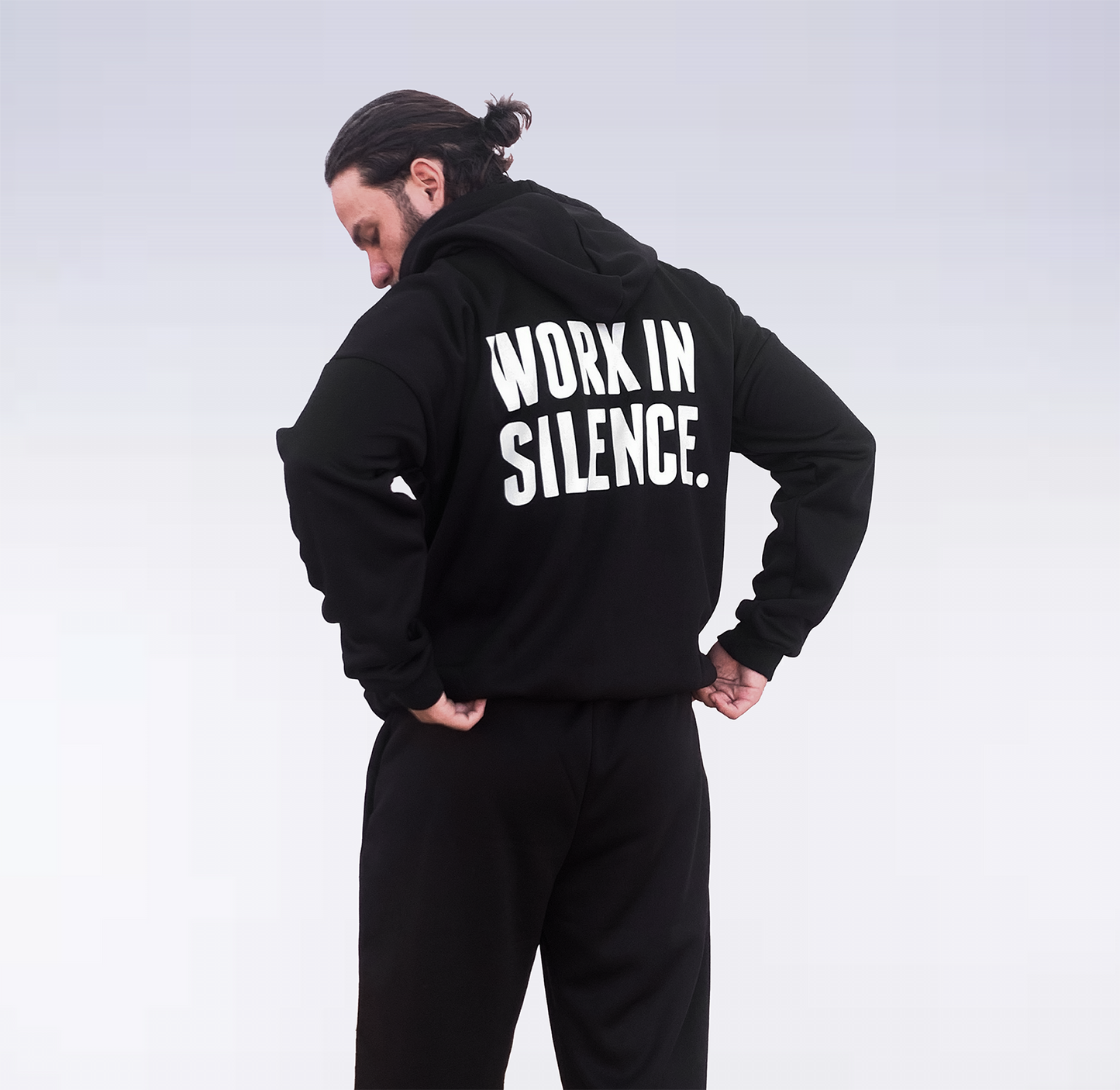 WORK IN SILENCE Oversized Hoodie